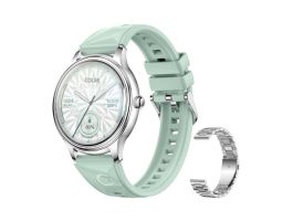 Colmi L28 okosóra (ezüst-zöld + ezüst acél szíj) (L28 SILVER-GREEN)